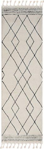 My Flair Teppich »Moroccan Fun«, rechteckig, Polypropylen (PP), weiß-grau - weiss | grau