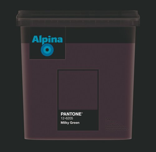 ALPINA Wandfarbe »PANTONE«, Milky Green, matt, 5 l - gruen
