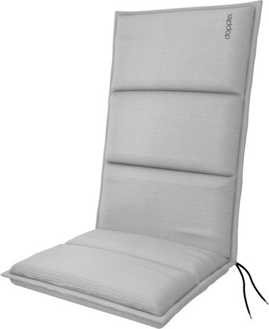 DOPPLER Auflage »City «, BxHxL: 48 x 6 x 119 cm, aus 100% Polyester, grau