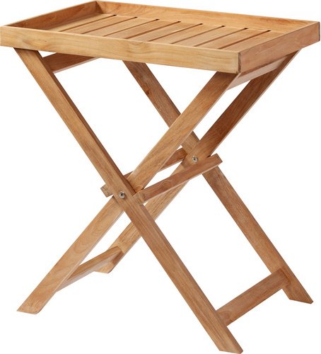 Cinas Beistelltisch, Teak, (LxHxT): 60 x 40 x 65 cm - braun