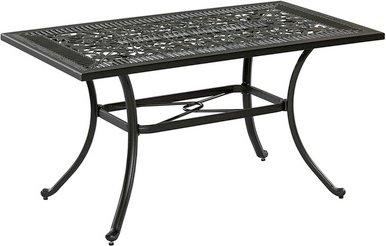 MERXX Gartentisch, BxHxT: 80 x 73 x 80 cm, Tischplatte: Aluminium - schwarz