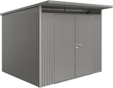 Thumbnail - BIOHORT Gerätehaus »AvantGarde®«, Stahl, BxHxT: 260 x 218 x 260 cm (Außenmaße inkl. Dachüberstand) - grau