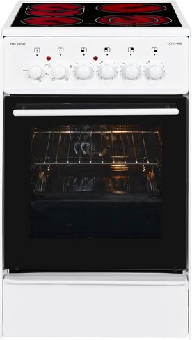 Exquisit Elektro-Standherd, 46 l, 4 Kochfelder - weiss