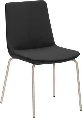 Mayer Sitzmöbel Stuhl »2008«, BxHxL: 48 x 87 x 54 cm, Stahl/Stoff - grau