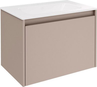 FACKELMANN Waschplatz-Set »Compact Line«, BxHxT: 710 x 515 x 465 mm, Kaschmir grau