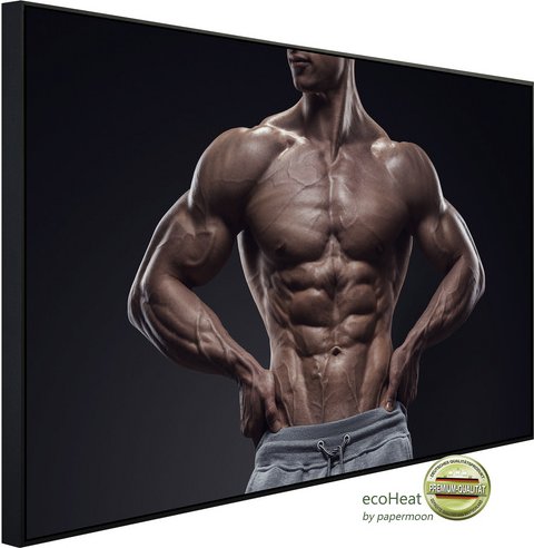 papermoon Infrarotheizung »EcoHeat - Fitness Mann«, Matt-Effekt - bunt