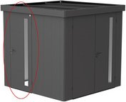 BIOHORT Zusatztür, feuerverzinkt, quarzgraumetallic