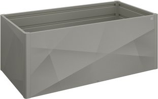 BIOHORT Hochbeet »X-Design«, BxHxL: 102 x 77 x 201 cm, Fassungsvermögen: 1419 l, Metall - grau