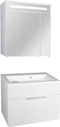 FACKELMANN Waschplatz-Set »KARA«, 80cm Weiß 1Schub - weiss