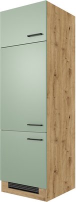 Flex-Well Geräteumbauschrank »Cara«, BxHxT: 60 x 200 x 60 cm, Dekor: Schilfgrün matt / Artisan Eiche - gruen