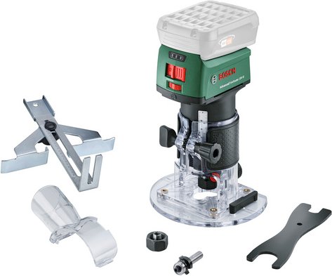 BOSCH HOME & GARDEN Oberfräse AdvancedTrimRouter 18V-8, ohne Akku und ohne Ladegerät - gruen