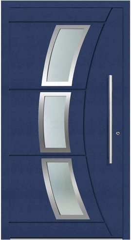 KNOCK Aluminium-Haustür »Terra Nova«, stahlblau