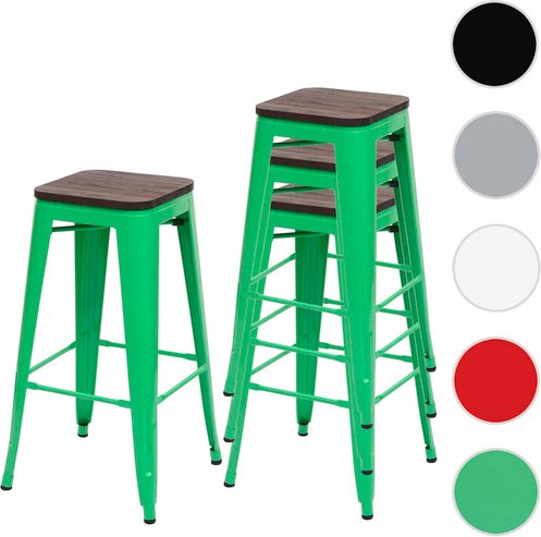 MVG Barhocker »MVG-A73«, 4er-Set - gruen