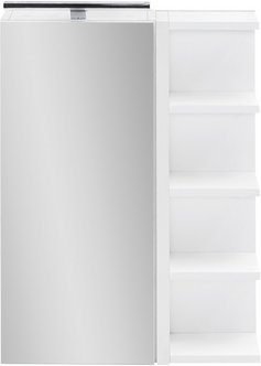 SCHILDMEYER LED-Spiegelschrank »Matteo«, BxH: 50,3 x 74,8 cm, kreideweiß - weiss
