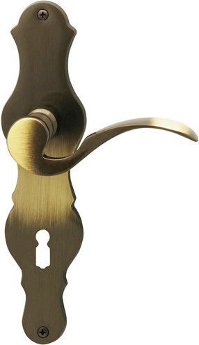 ALPERTEC Langschild-Garnitur »Susan«, Messing - braun