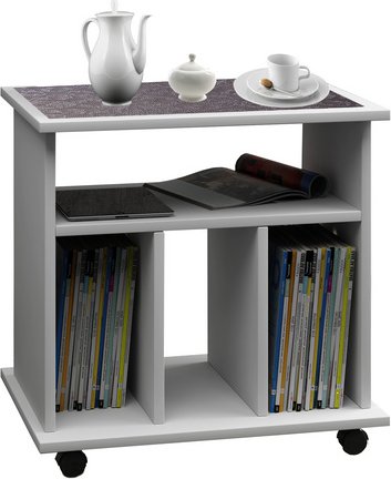 VCM Beistelltisch »Tabina«, BxHxL: 45 x 59 x 60 cm - weiss