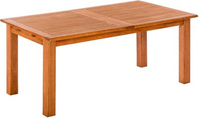 MERXX Gartentisch »Comodoro«, BxHxT: 180 x 74 x 100 cm, Tischplatte: Eukalyptusholz - beige