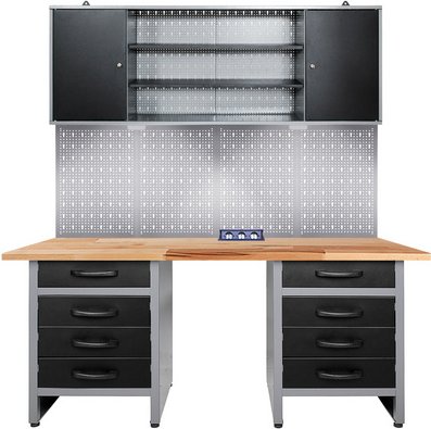 Ondis24 Werkstatt-Set »Bernd«, anthrazit, Metall - grau