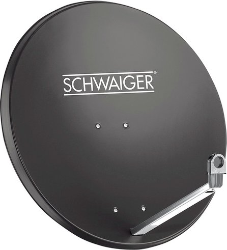 SCHWAIGER Offset Antenne, max. 38,5 db, Anthrazit - grau