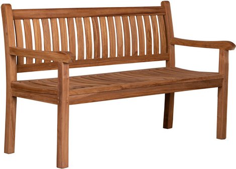 DEVRIES Bank, Teak, 3-Sitzer, BxHxT: 160 x 94 x 54 cm - braun