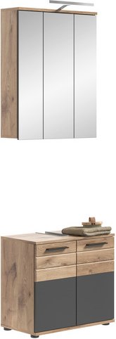 xonox.home Badmöbel-Set »Mason«, 2-teilig - silberfarben