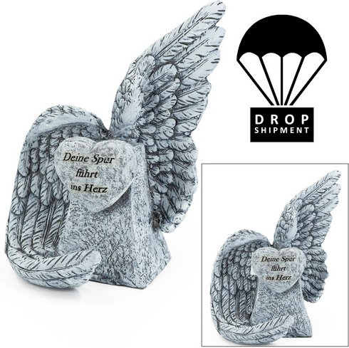 NOOR living Grabschmuck, Flügel , grau