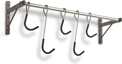 Fahrradhalterung, Wandhalter für 5 Fahrräder, 150 kg Belastung - silberfarben