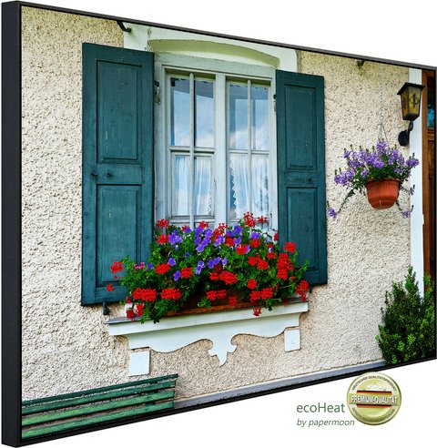 papermoon Infrarotheizung »EcoHeat - Bayerisches Fenster«, Matt-Effekt - bunt