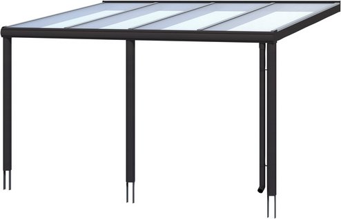 Thumbnail - SKANHOLZ Terrassenüberdachung »Garda«, Breite: 434 cm, Dach: Polycarbonat (PC), schiefergrau