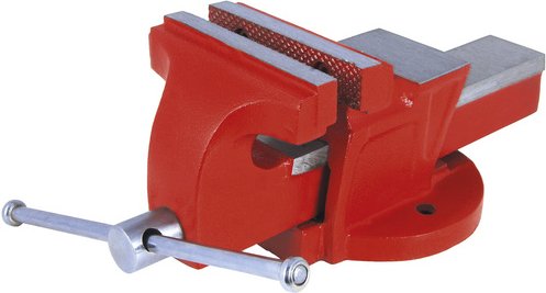 CONNEX Schraubstock, Sphärostahlguss - rot