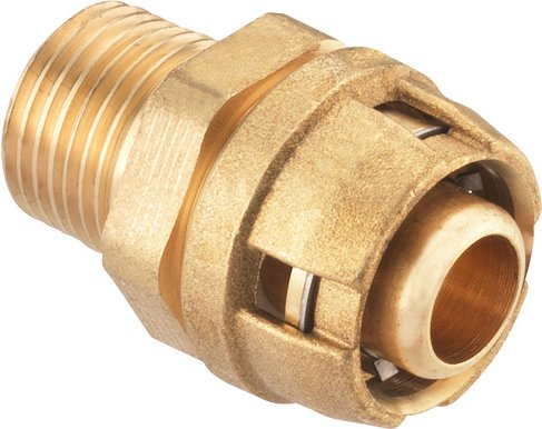 CORNAT Kupplung, 1/2", Messing - goldfarben