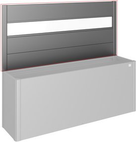 Thumbnail - BIOHORT Sichtschutzelement »DaVinci«, mit Acrylglas, Metall, HxL: 91 x 201 cm - grau