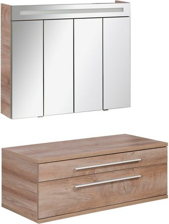 FACKELMANN Waschplatz-Set »STANFORD«, 110cm Nature Oak - braun