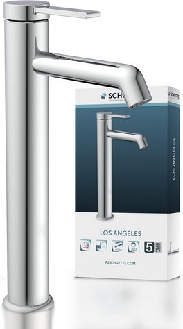 SCHÜTTE Waschtischarmatur »LOS ANGELES«, Chrom, für Aufsatzwaschbecken - silberfarben
