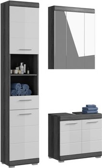 Thumbnail - xonox.home Badmöbel-Set »Scout«, 3-teilig - weiss | silberfarben