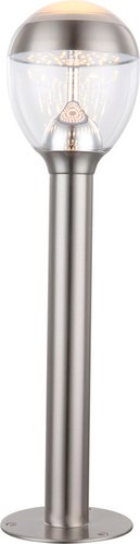 GLOBO LIGHTING Außenleuchte »CALLISTO«, Edelstahl, 9 W, inkl. Leuchtmittel - silberfarben