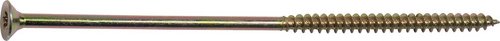 GECCO Spanplattenschrauben, TX, 100 Stk., 6 x 180 mm - goldfarben
