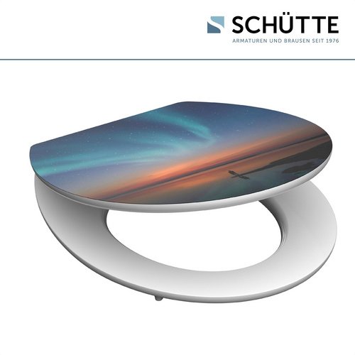 Thumbnail - SCHÜTTE WC-Sitz, mit Absenkautomatik, oval, MDF - bunt