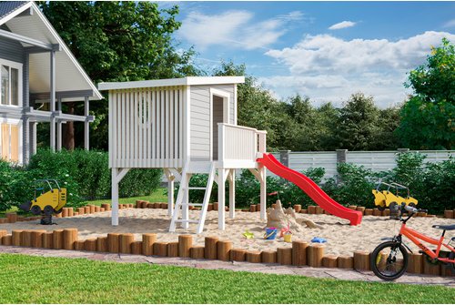 LASITA MAJA Kinderspielhaus »Tivoli«, BxHxT: 230 x 194 x 270 cm, grau