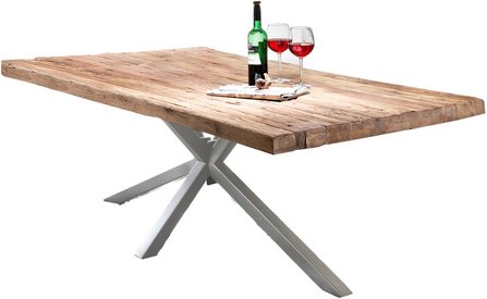 Thumbnail - SIT Tisch »TABLES & CO«, HxT: 76 x 100 cm, Holz - braun | silberfarben