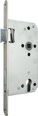 ALPERTEC Einsteckschloss, aus Metall, 21 mm Breite, silberfarben