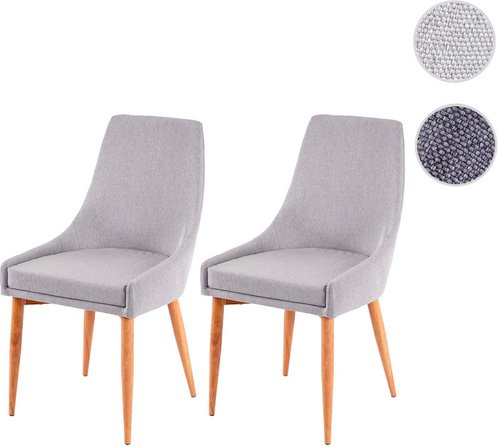 MVG Esszimmerstuhl »MVG-B44«, 2er-Set - grau