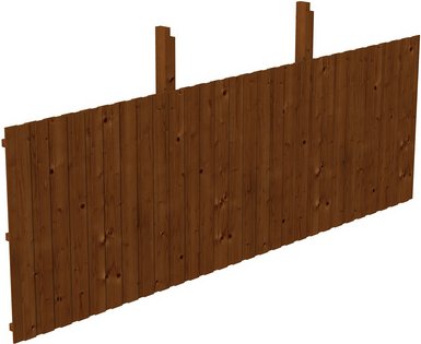 SKANHOLZ Rückwand, BxH: 550 x 180 cm, Holz, nussbaum