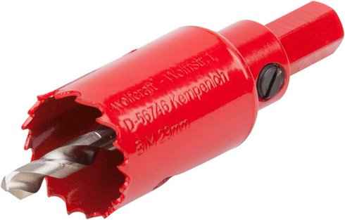 WOLFCRAFT Lochsäge, Ø: 29 mm, Bimetall - rot