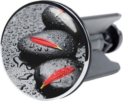 Sanilo Waschbeckenstöpsel, Ø: 4 cm, Messing - grau