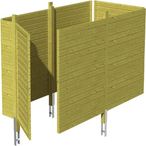 SKANHOLZ Brüstung, Breite: 78,5 cm, grün - gruen