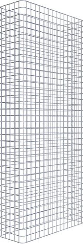 Thumbnail - Gabiona Gabionenzaun, silbergrau, Maschenweite 5 cm x 5 cm - silberfarben