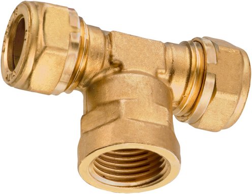 WELLWATER Sanitärarmaturenzubehör, Messing, Innengewinde: 1/2" - goldfarben