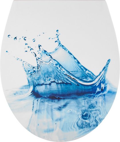 WELLWATER WC-Sitz »SPLASH«, Duroplast, mit Absenkautomatik - weiss