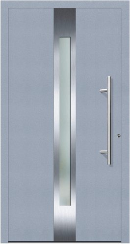 KNOCK Flügelüberdeckende Kunstoff-Haustür »Terra«, grau